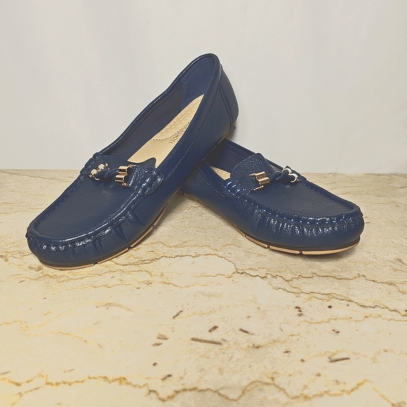Comfort By Alexis Bendel Dorothy-22L Womens Navy Blue Slip-on Driving Loafers 8 - Picture 1 of 9